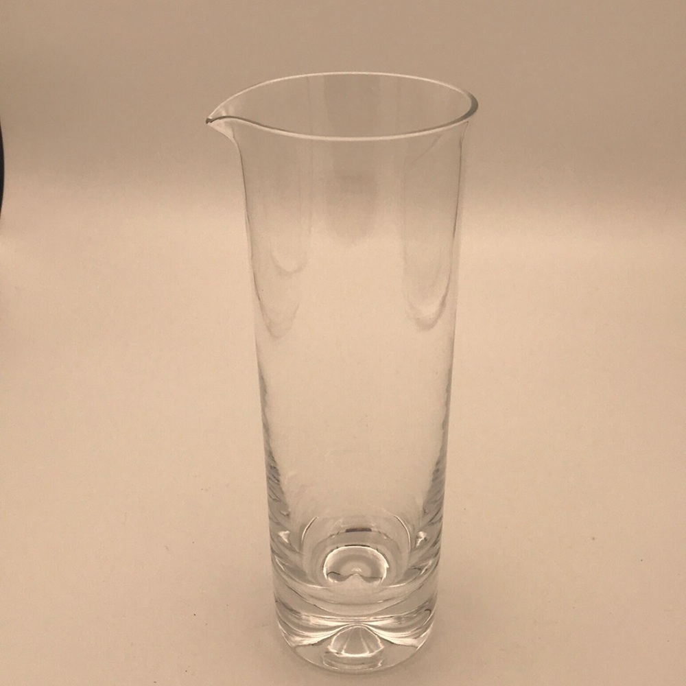 VTG Glass Martini Cocktail Pitcher Decanter‎ Carafe w/Thick Glass Bottom Base